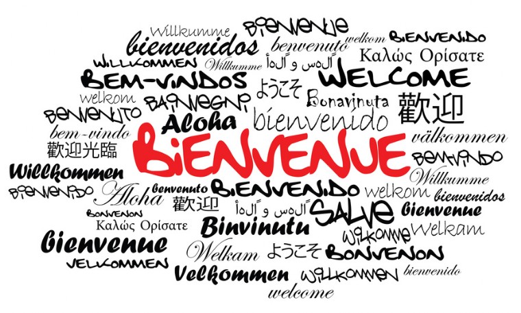 Welcome Bienvenue dans toute les langues